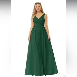 Azazie Kora Dark Green Bridesmaids Dress